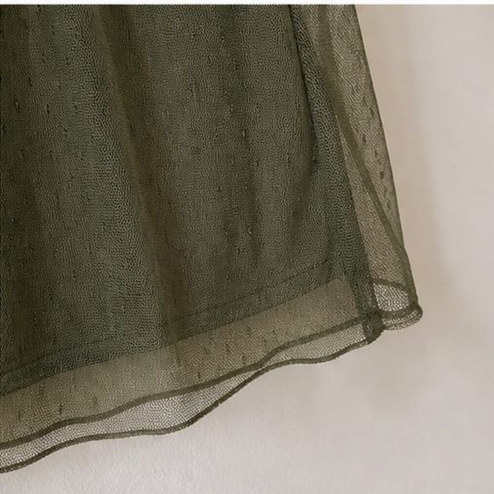 Olive Ruffle Blouse - Picture 6 of 6